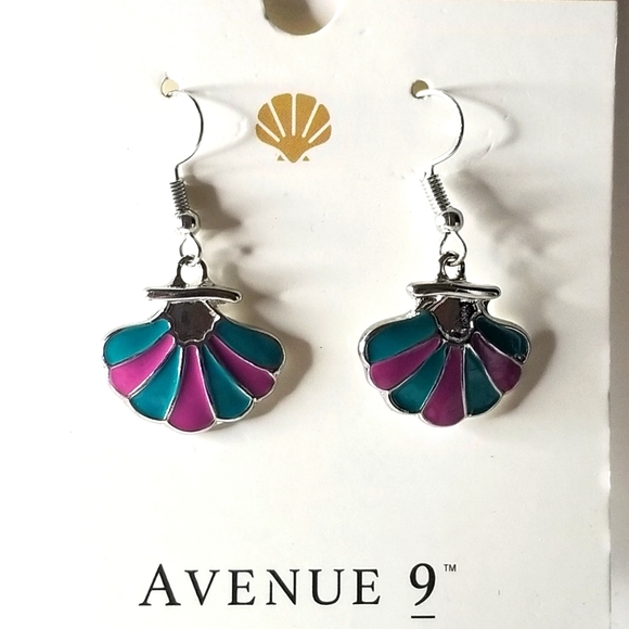 NWT Avenue 9 Sealife "Shell" Earrings - Picture 1 of 7